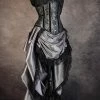 Gallery Serpentine Corsetry Silver Pandora Corset & Victorian Bustle Skirt Set -AKUMU INK shop pandor ens sf 2 5d97ac76 ca88 4da6 b9ec ff539ffc3479