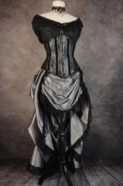 Gallery Serpentine Corsetry Silver Pandora Under Bust Corset -AKUMU INK shop pandora ens front