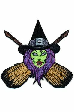 Kreepsville Witch Cross Brooms Patch
