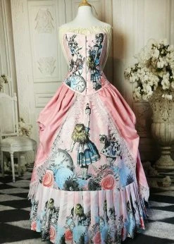 Gallery Serpentine Alice In Wonderland Pink Victorian Corset Gown