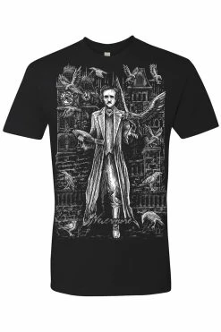 VampireFreaks Edgar Allan Poe Tee [Multiple Styles Available] -AKUMU INK shop poe tshirt nextlevel black front resize