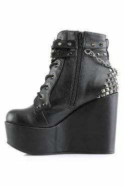 Demonia Witches Wanted Wedge Boots [POISON-101 Platforms] -AKUMU INK shop poison 101 bvl05 889cb612 231a 40a9 aa0d 6c4dfe64664b