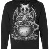 VampireFreaks Conjuring Cat Hoodie [Zipper Or Pullover] -AKUMU INK shop pullover hoodie notxt