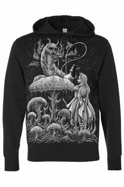 VampireFreaks Alice And The Caterpillar Hoodie [Zipper Or Pullover] -AKUMU INK shop pullover hoodie resize