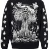 VampireFreaks Pumpkin Reaper Sweatshirt [Ghost Sleeves] -AKUMU INK shop pumpkin ghosts sweatshirt