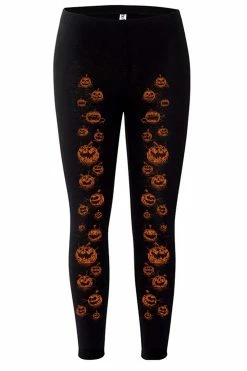 VampireFreaks Possessed Pumpkin Patch Leggings