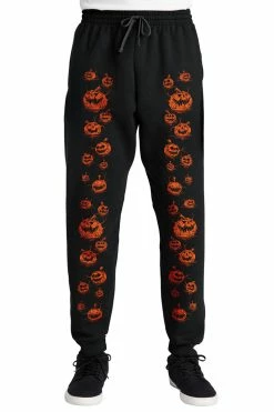 VampireFreaks Possessed Pumpkin Patch Joggers [Unisex]