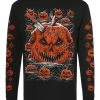 VampireFreaks Possessed Pumpkin Patch Tee [Multiple Styles Available] -AKUMU INK shop pumpkinLongsleeve