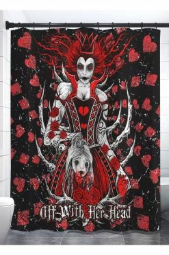 VampireFreaks Queen Of Hearts Shower Curtain