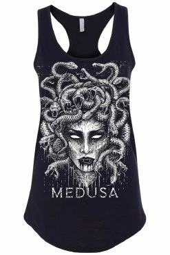 VampireFreaks Medusa Tee [Multiple Styles Available] -AKUMU INK shop racerback tank black