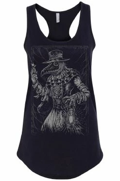 VampireFreaks Black Death Doctor Tee [Multiple Styles Available] -AKUMU INK shop racerback tank black front resize 5f317464 fc20 4f19 97f0 6e42fbf3dd00