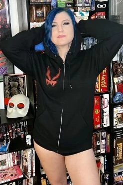 VampireFreaks Vampire Castle Hoodie W/ Bat Sleeves [BLOOD RED] -AKUMU INK shop redjacket d4375cee 1ed6 494a 87cd e2fd84640a38