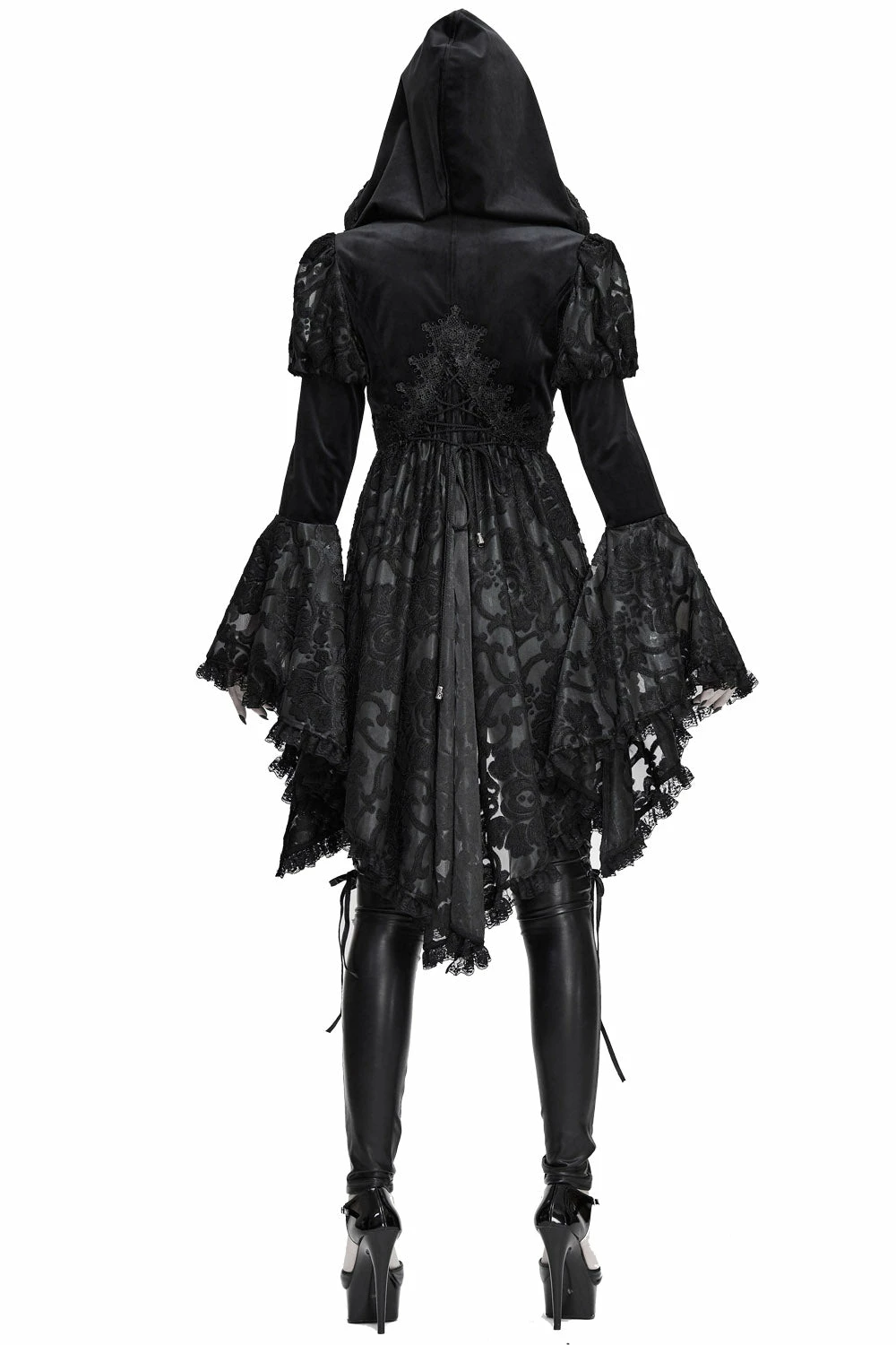 DEVIL FASHION Witcheress Floral Lace Tailcoat 8 DEVIL FASHION Witcheress Floral Lace Tailcoat - Image 6