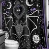 Too Fast All Seeing Eye Bat Mystical Magic Shower Curtain -AKUMU INK shop sasaffregbrgt5