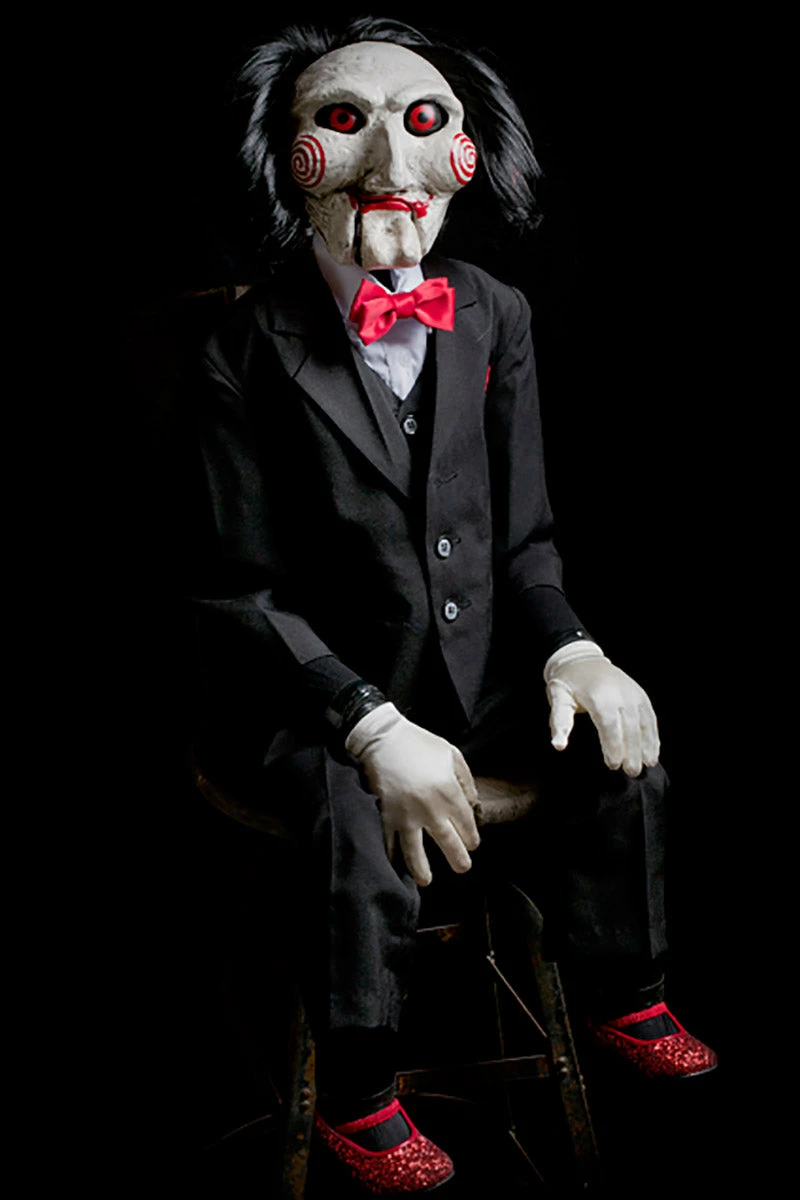 TRICK OR TREAT STUDIOS Saw Billy The Puppet 47" Lifesize Poseable Puppet Prop 5 TRICK OR TREAT STUDIOS Saw Billy The Puppet 47" Lifesize Poseable Puppet Prop - Image 3