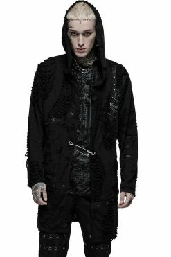 PUNK RAVE Dark Ages Distressed Cardigan