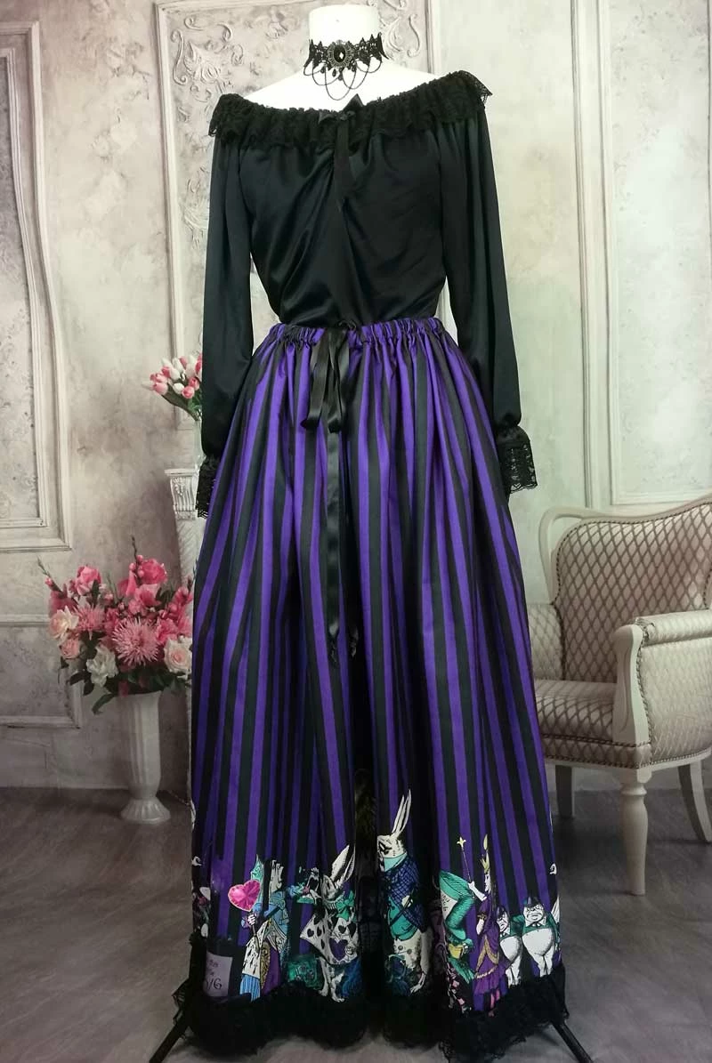 Gallery Serpentine Dark Alice Purple Alice Full Length Skirt 3 Gallery Serpentine Dark Alice Purple Alice Full Length Skirt