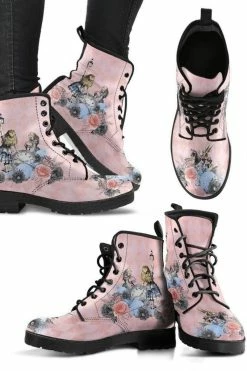 Gallery Serpentine Alice In Wonderland Print Boots, FREE Shipping