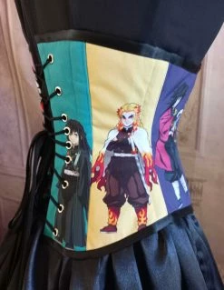 Gallery Serpentine Demon Slayer Under Bust Corset 11 Gallery Serpentine Demon Slayer Under Bust Corset -AKUMU INK shop side back 36504db1 e29a 4965 8dc1 198d038fa9ac