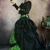 Gallery Serpentine Emerald Majestica Palace Gown -AKUMU INK shop side with ball
