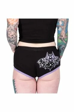 Too Fast Cosmic Bat Purple Trim Shorts 9 Too Fast Cosmic Bat Purple Trim Shorts -AKUMU INK shop sjklsgfdgdfdfg