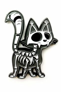 VampireFreaks Skelekitty Enamel Pin