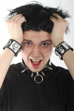 Funk Plus Raise Hell Cuff Bracelet -AKUMU INK shop skull anarchy bracelets