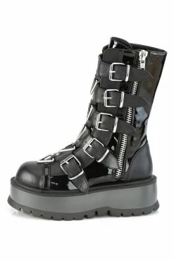 Demonia Here Comes Trouble Triangle Boots [SLACKER-160-BPT-VL] -AKUMU INK shop slacker 160 bpt vl05 1024x1024 ec8422e0 47a4 4174 8f7e 3c0431fec299