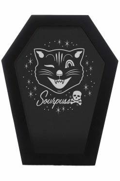 SOURPUSS Coffin Photo Frame