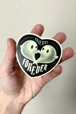 Elissa Marie Creative Spooky Ghosts Sticker [Glow In The Dark] -AKUMU INK shop spooky stickers