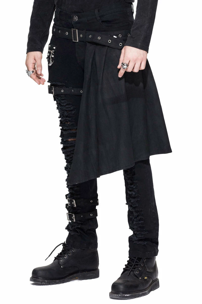 DEVIL FASHION Death Dealer Distressed Pants 3 DEVIL FASHION Death Dealer Distressed Pants