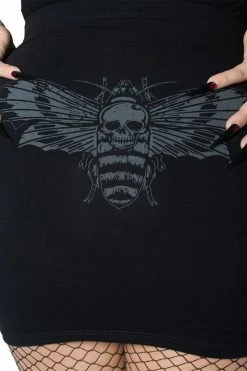 Kreepsville Death Moth Mini Skirt -AKUMU INK shop sssss ad51f1b9 56b2 42eb 99de 2615bb13f432