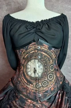 Gallery Serpentine Steampunk Time Under Bust Corset Gown 11 Gallery Serpentine Steampunk Time Under Bust Corset Gown -AKUMU INK shop steampunkgearsunderbustcorsetgowncorset
