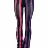 VampireFreaks Pastel Goth Striped Flares [PINK/PURPLE] -AKUMU INK shop striped goth flares