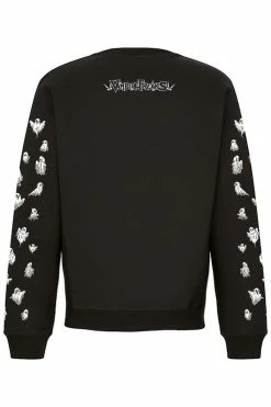 VampireFreaks Pumpkin Reaper Sweatshirt [Ghost Sleeves] -AKUMU INK shop sweatshirt back vf 8eb7b5b2 903e 4813 9209 44d7d5dcd63a