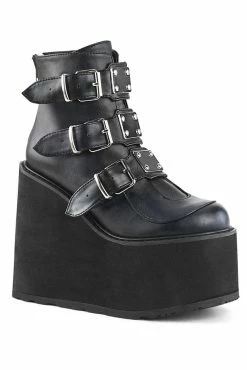 Demonia Ashes To Ashes Ankle Boots [SWING-105]