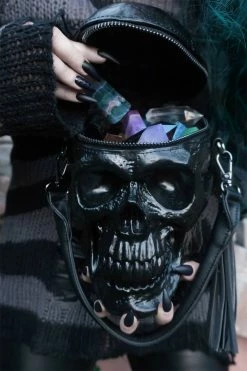 KILLSTAR Grave Digger Skull Handbag [B] -AKUMU INK shop t51copy baac3300 c380 4b60 a5b9 fb2030084137