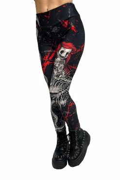 VampireFreaks The Little Mermaidcore Leggings -AKUMU INK shop the little mermaid goth leggings