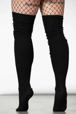KILLSTAR Hecate Slouch Socks -AKUMU INK shop thigh high goth socks