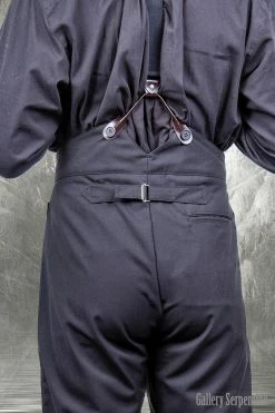 Gallery Serpentine Tombstone Trousers, 40" -AKUMU INK shop tombstone trousers back close