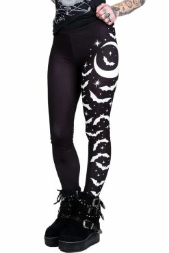 Too Fast Bats And Stars High Waist Leggings