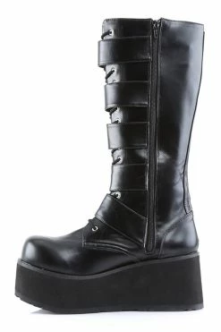 Demonia Phantom Platform Boots TRASHVILLE-518 [Matte Vegan Leather] -AKUMU INK shop trashville 518 b pu05 8645c242 6184 4793 a095 870d163cea8c