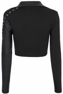 PUNK RAVE Split Personality Crop Top -AKUMU INK shop tretercopy