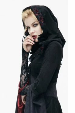 DEVIL FASHION Blood Crimson Kiss Cloak -AKUMU INK shop trrtrrrr