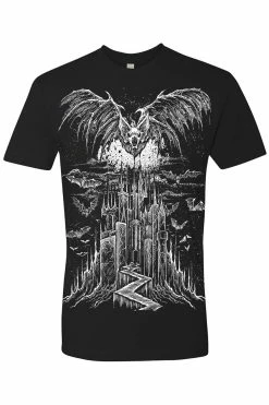 VampireFreaks Vampire Castle Tee [BLACK/WHITE] [Multiple Styles Available] -AKUMU INK shop tshirt nextlevel black front c0a18835 4588 4604 86fb f6df970853fc