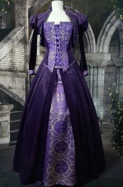 Victorian And Steampunk Purple Tudor Gown