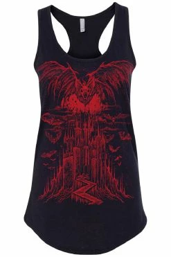 VampireFreaks Vampire Castle Tee [BLOOD RED] [Multiple Styles Available] -AKUMU INK shop vampire castle racerback tank