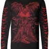 VampireFreaks Vampire Castle Tee [BLOOD RED] [Multiple Styles Available] -AKUMU INK shop vampire castle red longsleeve tshirt