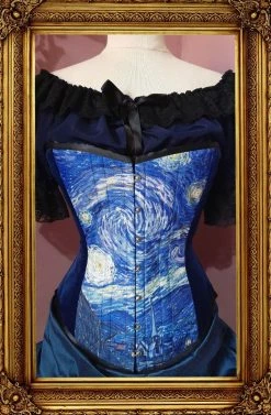 Gallery Serpentine Corsetry Starry Night Over Bust Corset, Custom Sized