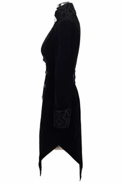 DEVIL FASHION Victorian Vampress Coat [BLACK] -AKUMU INK shop vcxg56656
